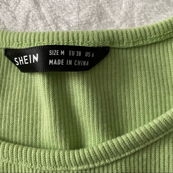 Bright Green Cropped Short Sleeve Tee - Picture 3 of 8